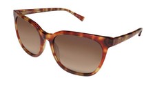 NEW ISAAC MIZRAHI 30207 SUNGLASSES TT PLASTIC WOMENS TORTOISE SQUARE 55-17-130