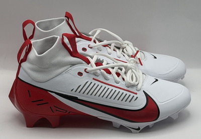 Nike Vapor Edge Pro 360 2 Football Cleats FN7759 108 White Red Men's Size 11.5