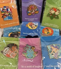 Disneyana 2000 It’s A Small World Limited Edition Pin Set! 9 pins! RARE!