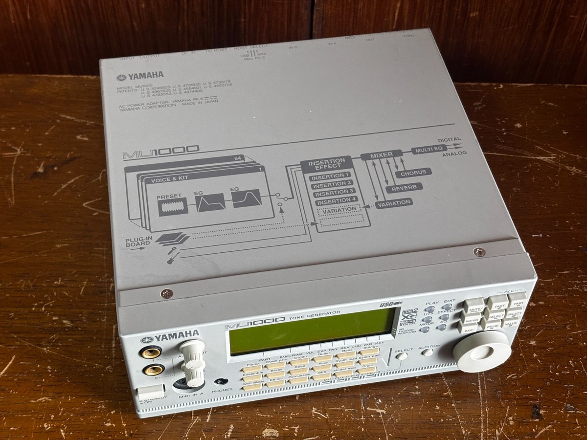 Yamaha MU1000 Tone Generator Motif Sound Module Synthesizer