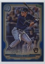 2020 Gypsy Queen Box Topper Chrome Blue Refractor 35/99 Christian Yelich #25 o7m