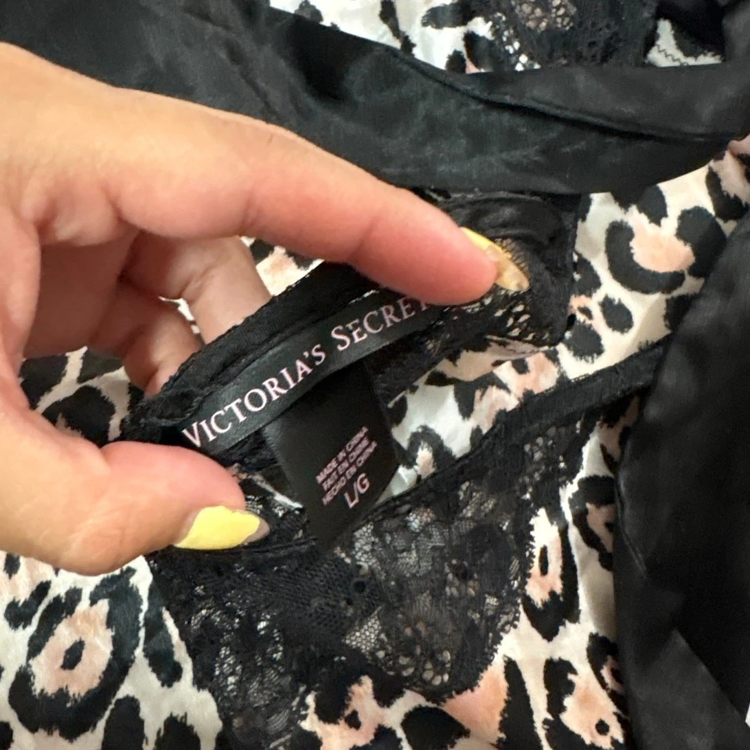 UNDERCOVER Abito slip donna Victoria's Secret grande stampa animalier leopardato mcling Halter