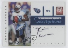 2012 Elite Rookie Inscriptions Blue Ink Kendall Wright #7 Auto 0a3
