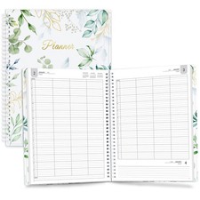 SUNEE 2026 Daily Planner,4-Person Group Appointment Book with Quarter-Hourly ...