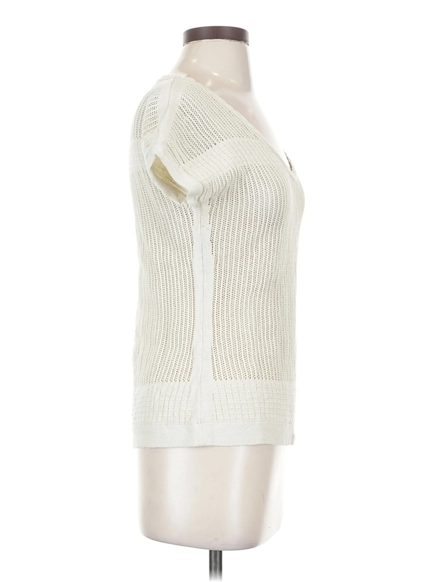 Toad & Co Women Ivory Short Sleeve Top XS View 3