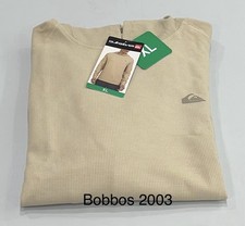 Quiksilver Men's 4-Way Stretch Moisture Wicking Hoodie, Tan, Size XL