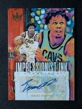 2023-24 Panini Court Kings ISAAC OKORO 30/75 Auto Gold Impressionist Ink #II-OKO
