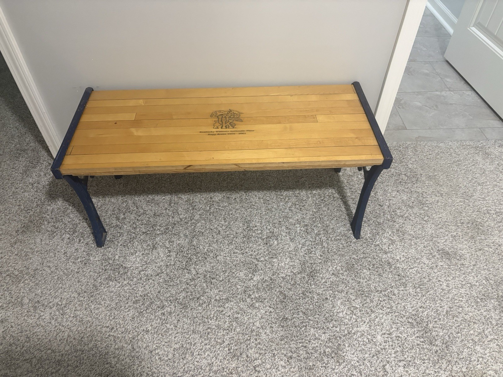 Kentucky Wildcats Game Used Rupp Arena Floor Bench 1976-2001 NCAA- Custom Unique