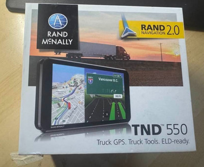 RAND MCNALLY TND 550 LM 5'' TRUCK GPS RECEIVER TND550 1yr WARRANTY