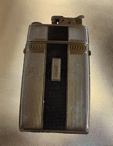 Vintage Evans Spitfire Lighter and Cigarette Case, Works, Tested
