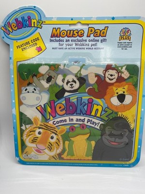 NEW Ganz Webkinz Come In And Play Mouse Pad Unused Feature Code Included