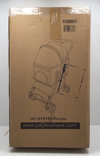 BestPet 3 In 1 Jogger Stroller For Small Dogs And Cats In Purple - Picture 2 of 3