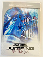 2024-25 Upper Deck Credentials Macklin Celebrini Jumping on the Ice RC #JI-MC