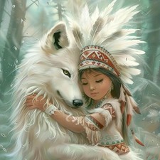 5D Diamond Painting Kits for Adults, Indian Angel 13.7x13.7 inches, KM182-1