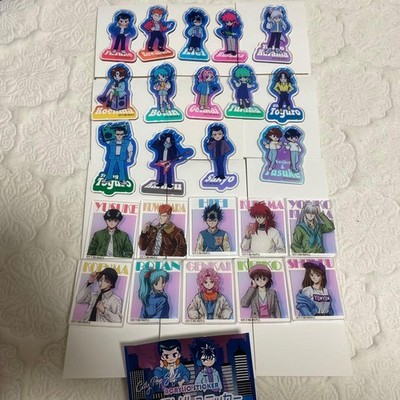 Daiso Yu Yu Hakusho Acryl Aufkleber 24 Stück Komplett Set Authentic Rare