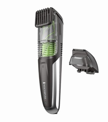 Remington Vacuum Beard Trimmer Rechargeable 13 Settings Washable Blades 2-18mm