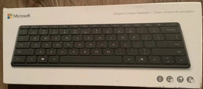 Microsoft Designer Compact Keyboard Black Colored Model 21Y-00001