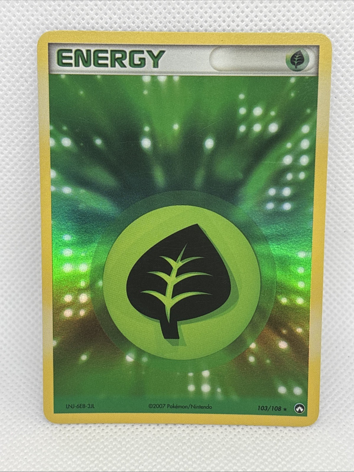 Pokemon Card - Grass Energy Power Keepers 103/108 Reverse Holo