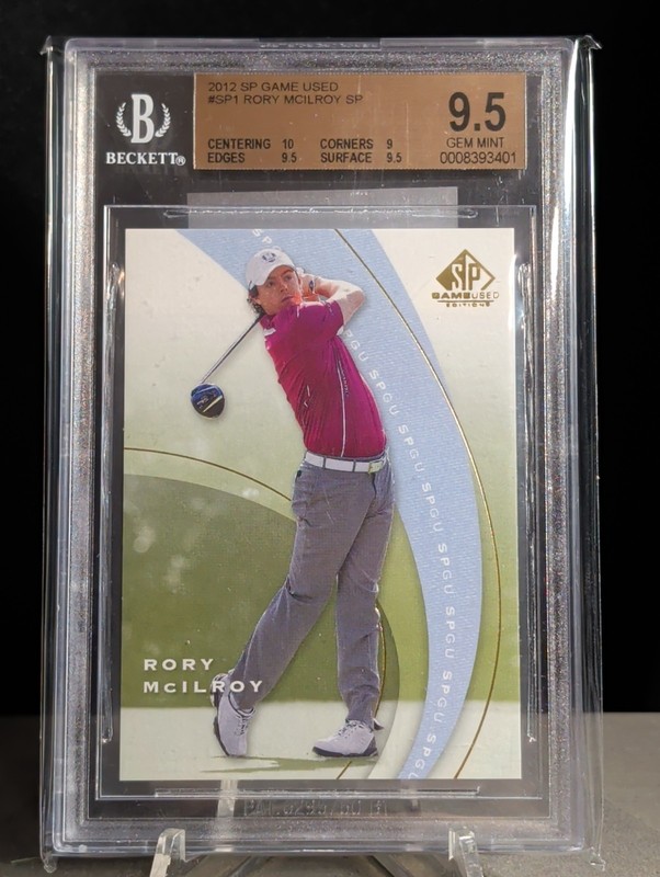 2012 SP Game Used Rory McIlroy #SP-1 Short Print RC Rookie Card BGS 9.5 Gem Mint