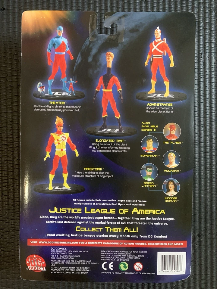 🗨 DC Direct 亚当·斯特兰奇,JLA 系列 2 正义联盟可动人偶,密封 🗨 — 第 4/4 张图片