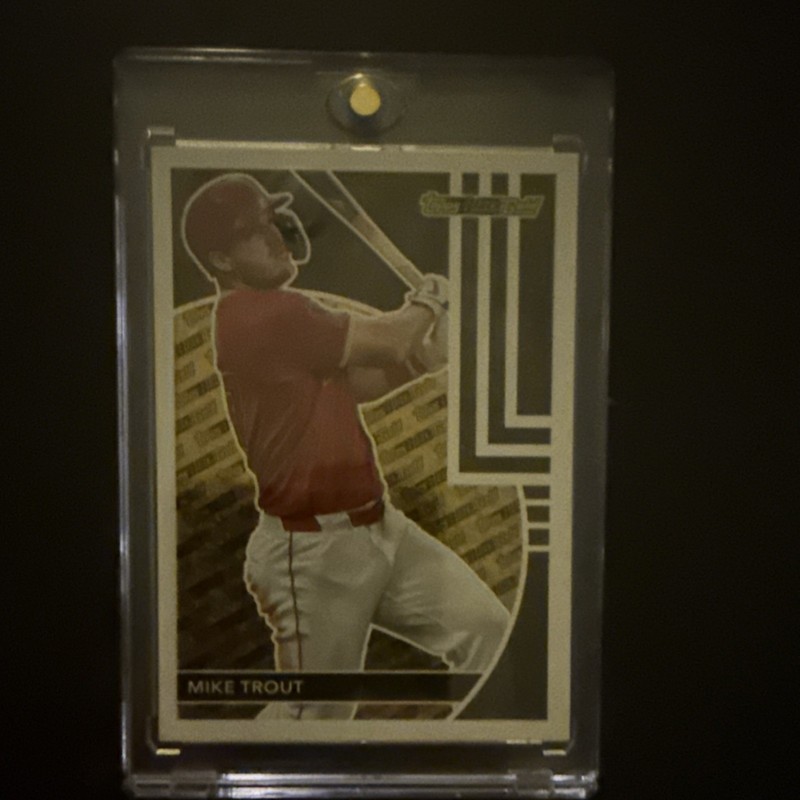 Mike Trout Baseball Sports Trading Card Featuring Mike Trout Athlete Collectible