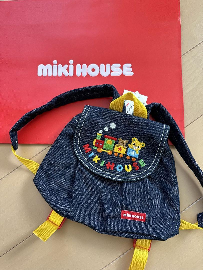 Miki House Denim Backpack Small