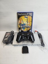 PlayStation 2 Slim Silver + Controller wireless e Cavi NUOVI + Gioco