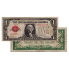 $1 - 1928 Puerto Rico Red Seal Federal Reserve Note Very Good VG
