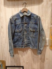 Vintage Levi's 507XX 2nd Type Double-Sided Big E Denim Jacket Blue Length 59cm
