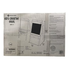 Member's Mark Kid's 3-in-1 Creative Easel w/ Chalkboard, Dry Erase Board Paper