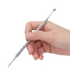 Dual Head Ear Acupuncture Probe Stainless Steel Massage Tool