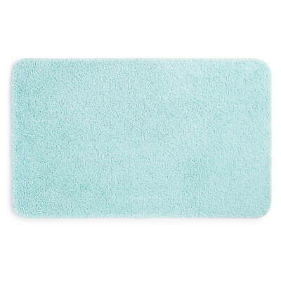 Mainstays Basic Polyester Skid Resistant 24'' x 40'' Bath Rug, Aqua