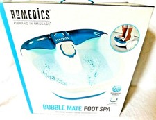 HoMedics Bubble Mate Foot Spa, Toe Touch Controlled Foot Bath with Invigorating