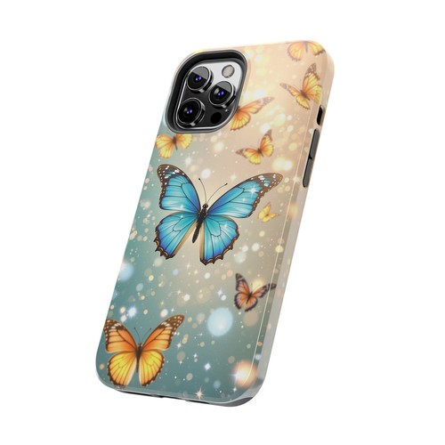 iPhone Tough Phone Case with Butterflies Flying Protective Cover Hard Shell - Picture 86 of 107