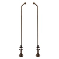 Double Offset Tub Supplies With Cross Valves Fits Copper Pipe Bronze Double Offset Tub Supplies With Cross Valves Fits Copper Pipe Bronze