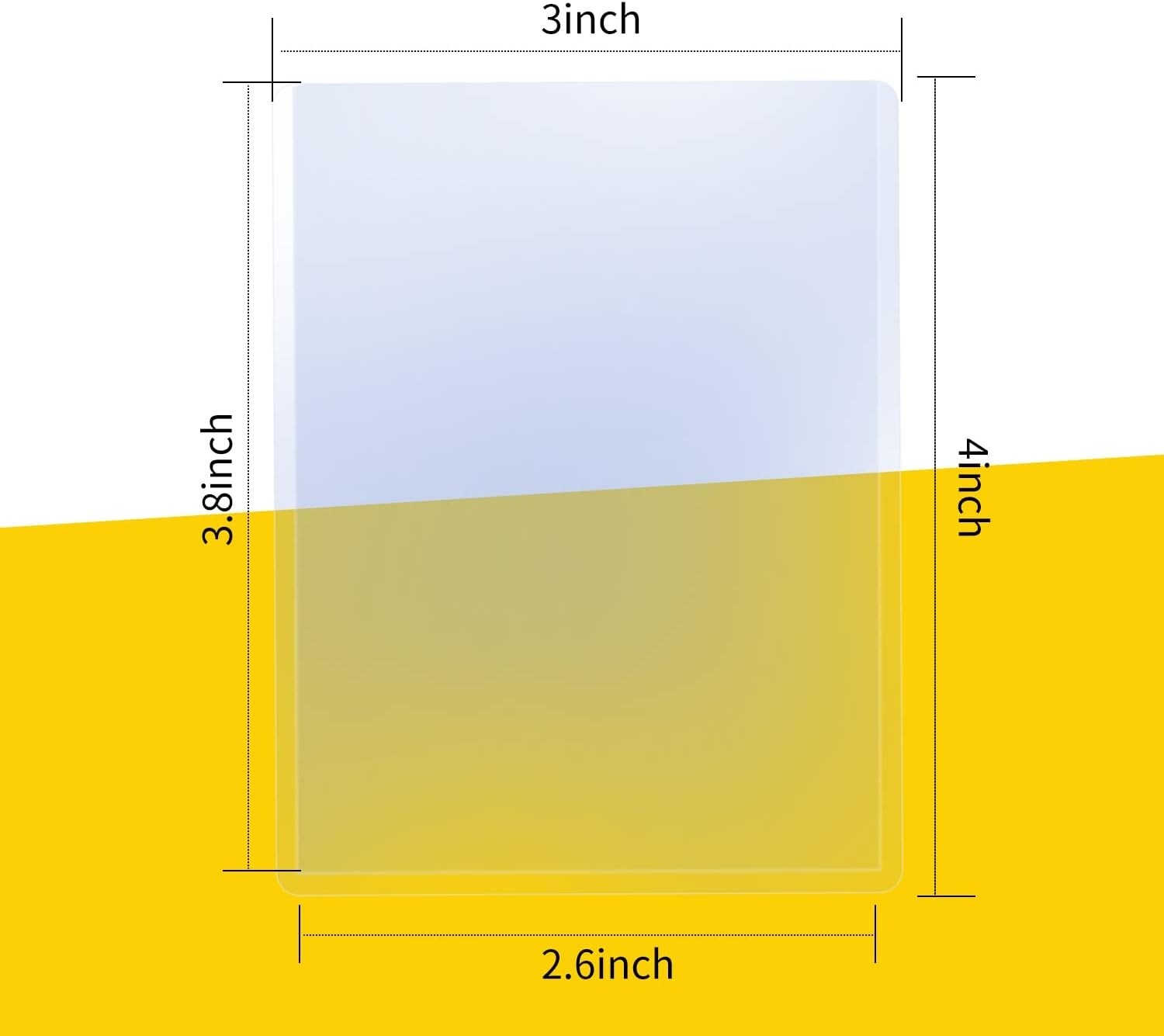 Durable PVC Card Protectors - 100 Top Loaders for Baseball & Trading Cards