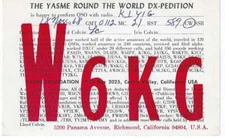 QSL 1968 Richmond CA Lloyd Colvin   YASME   radio card