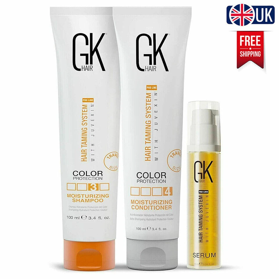 GK HAIR Women Men Moisturizing Shampoo and Conditioner Argan Oil Care Hair Serum