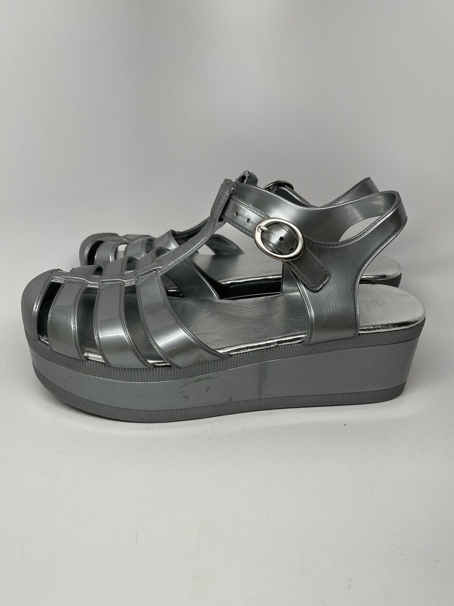 mary VTG 90s Y2K Wanted Shoes Jellies Platform Heel Mary Jane