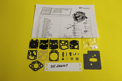 McCulloch MAC80 MAC85SX Eager Beaver III Trimmer Carburetor Walbro WT92 Carb Kit