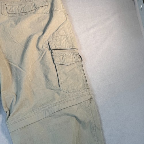 BC Clothing Convertible Cargo Pants Mens XXL 38x32 Hiking Tan Belted - Picture 23 of 24
