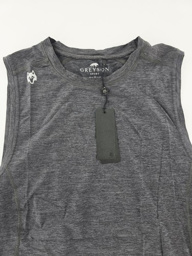 Greyson Men's Guide Sport Sleeveless T-Shirt Shepherd Grey Size Large L NWT - Picture 2 of 8