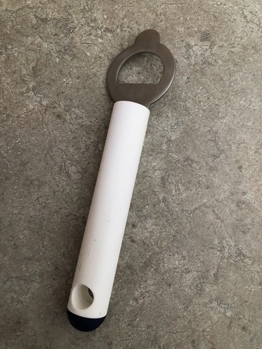Tupperware Bottle Opener White with Blue End EUC! - Picture 2 of 2