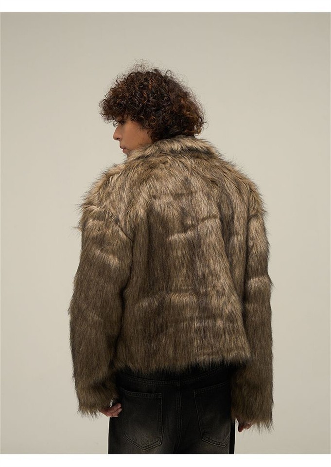 Mens Fur Coat Premium Real Fur Outerwear For Men Warm Winter Luxury Look And Comfort