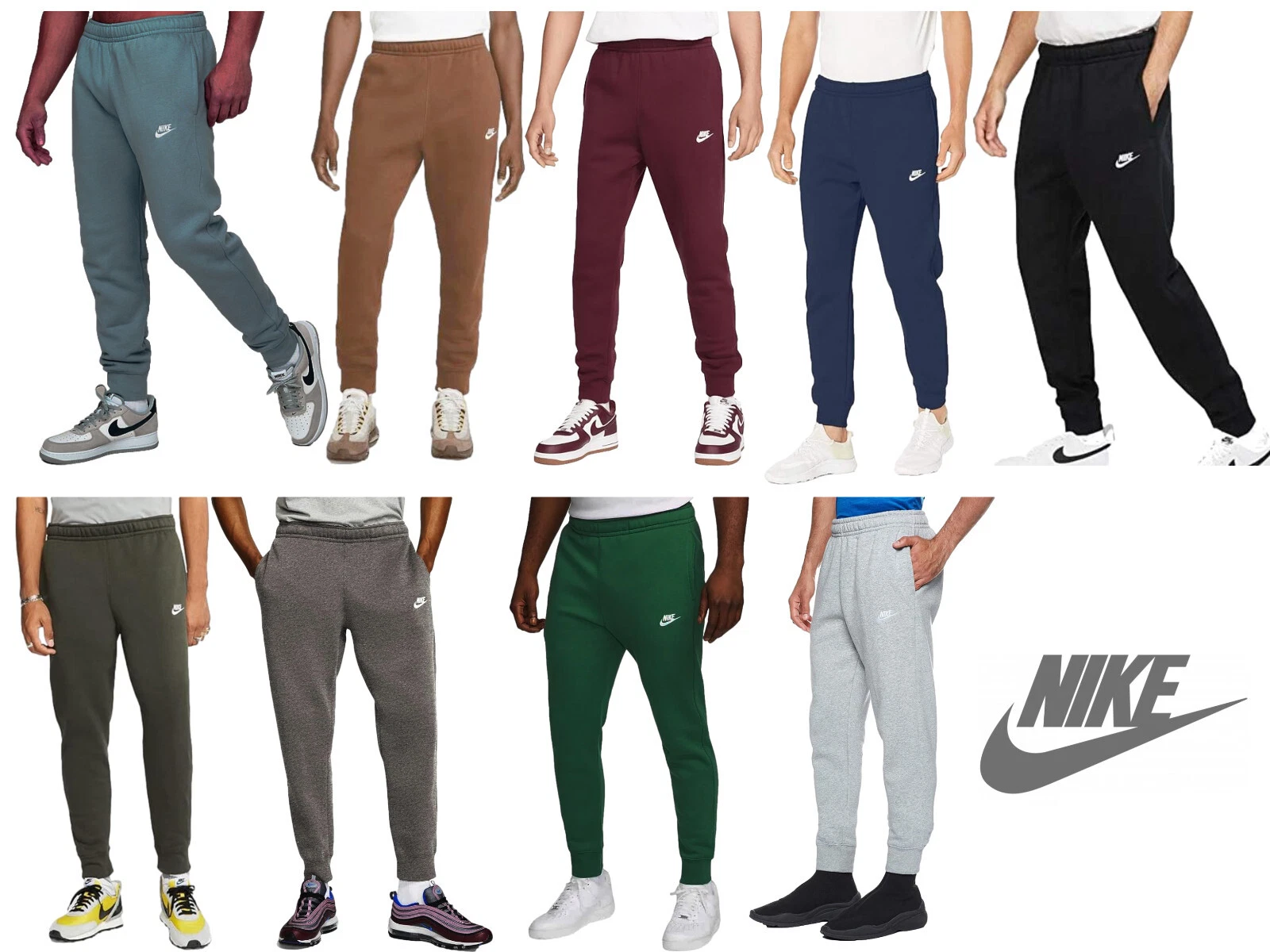 Mens Nike Club Joggers Fleece Jersey Track Pants Sports Loungewear Bottoms
Opens in a new window or