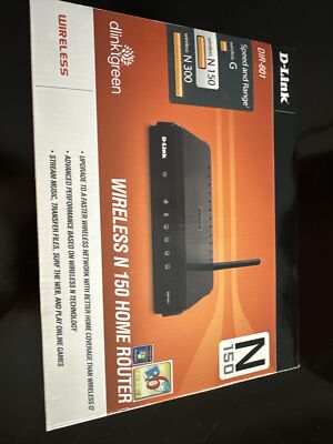 D-Link N150 Home 150 Mbps 4-Port 10/100 Wireless N Router (DIR-601)
