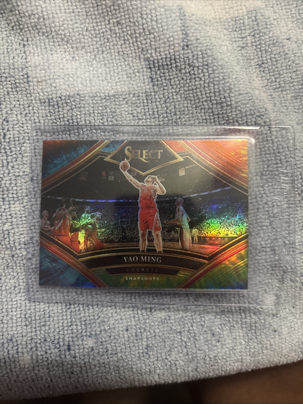2023-24 Panini Select Yao Ming Snapshots Tie Dye Prizm /25 Houston Rockets 🚀