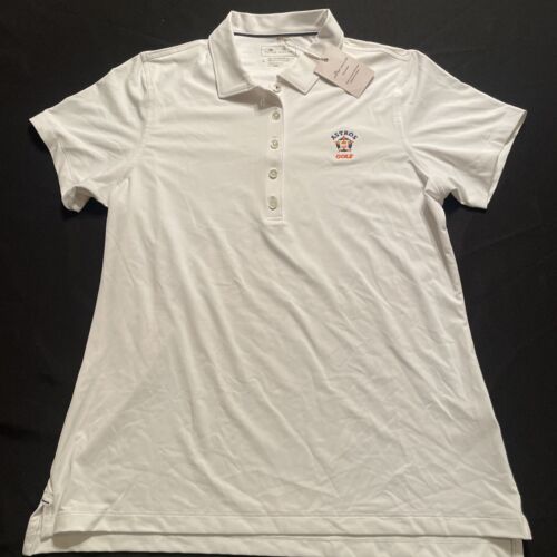 NEW Peter Millar Polo Shirt Womens Large Golf Activewear Astros Golf