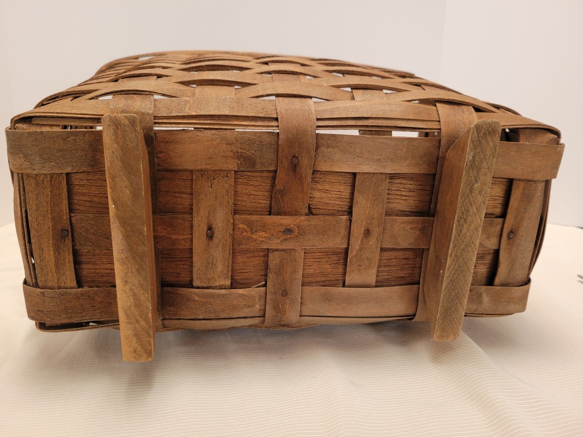Vintage Early 80's Longaberger Magazine Basket Unmarked Vintage Early 80's Longaberger Magazine Basket Unmarked