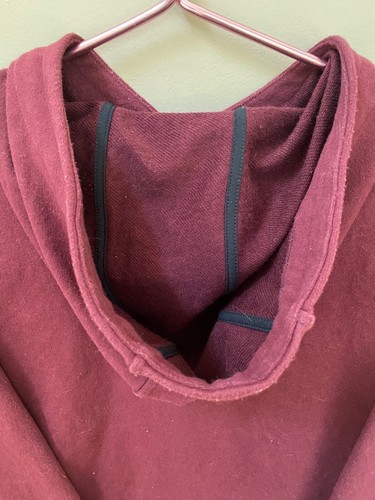 Lole Pullover Burgundy Hooded Sweatshirt Womens Size XS - Picture 7 of 8
